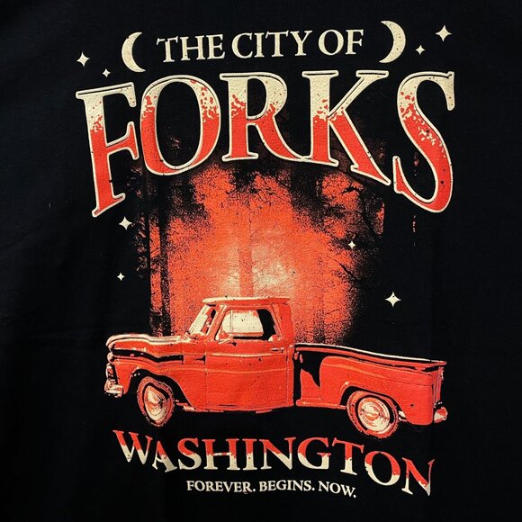 Twilight The City of Forks Washington T-Shirt XL - Picture 2 of 4